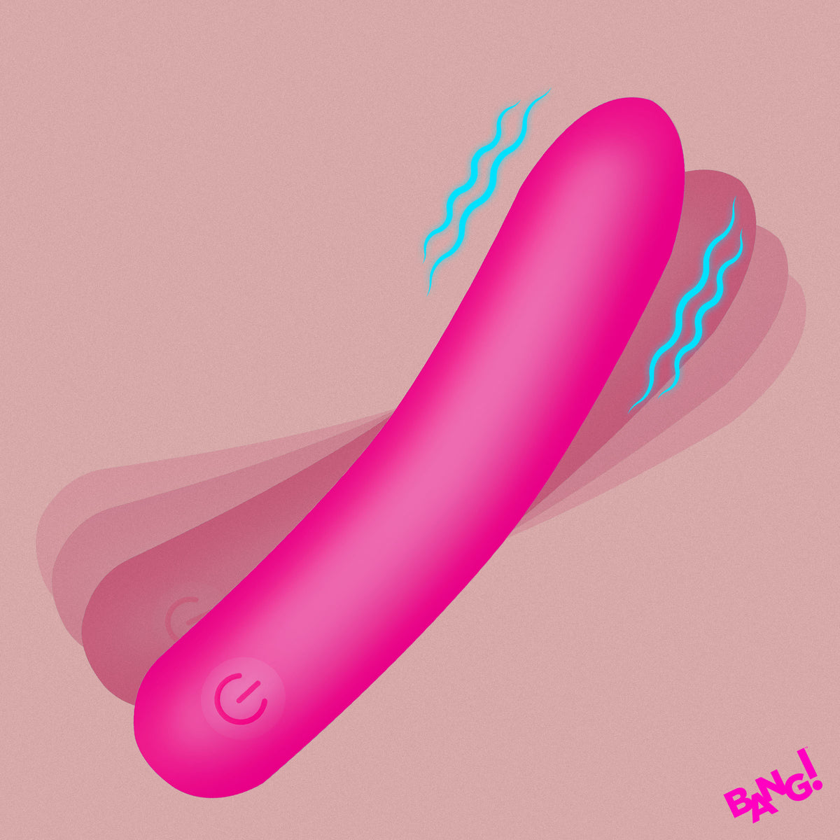 Tapered Flexible Silicone Bullet - Pink