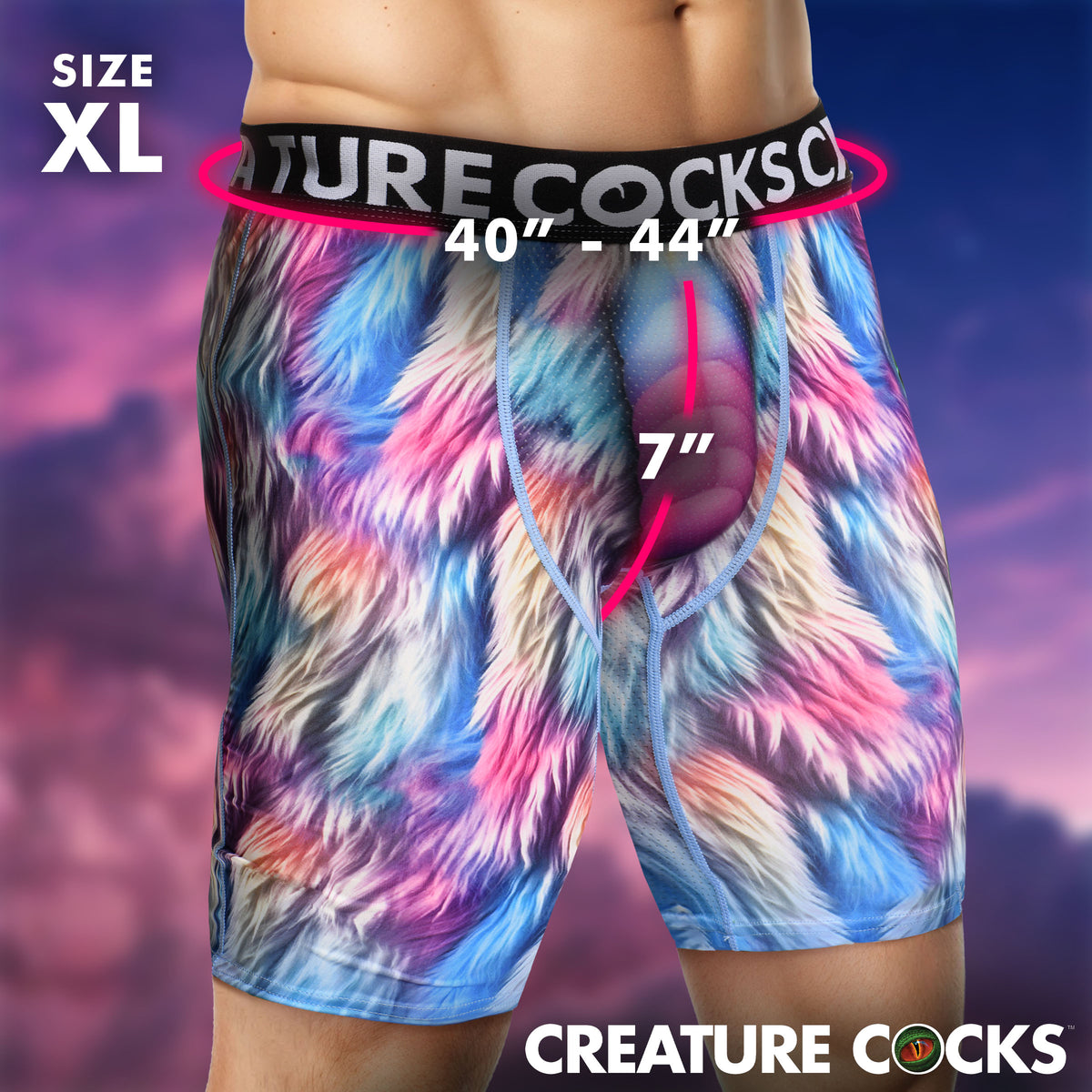 Creature Wear Mystique Unicorn Boxer Shorts - X-Large