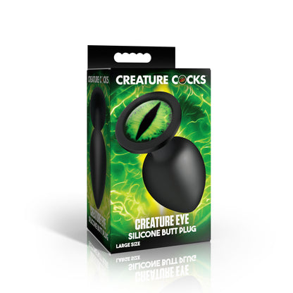 Creature Eye Green Eye Silicone Butt Plug - Large