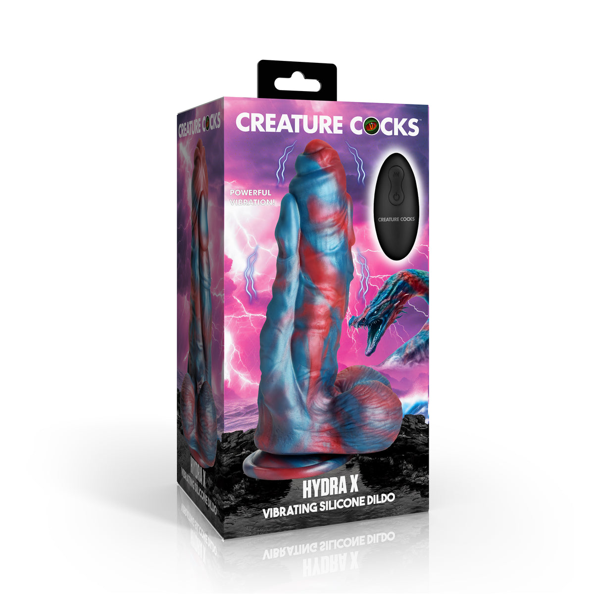 Hydra X Vibrating Silicone Dildo