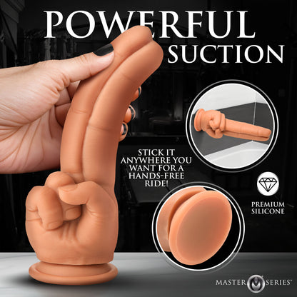 The Pleaser Double Finger Silicone Dildo