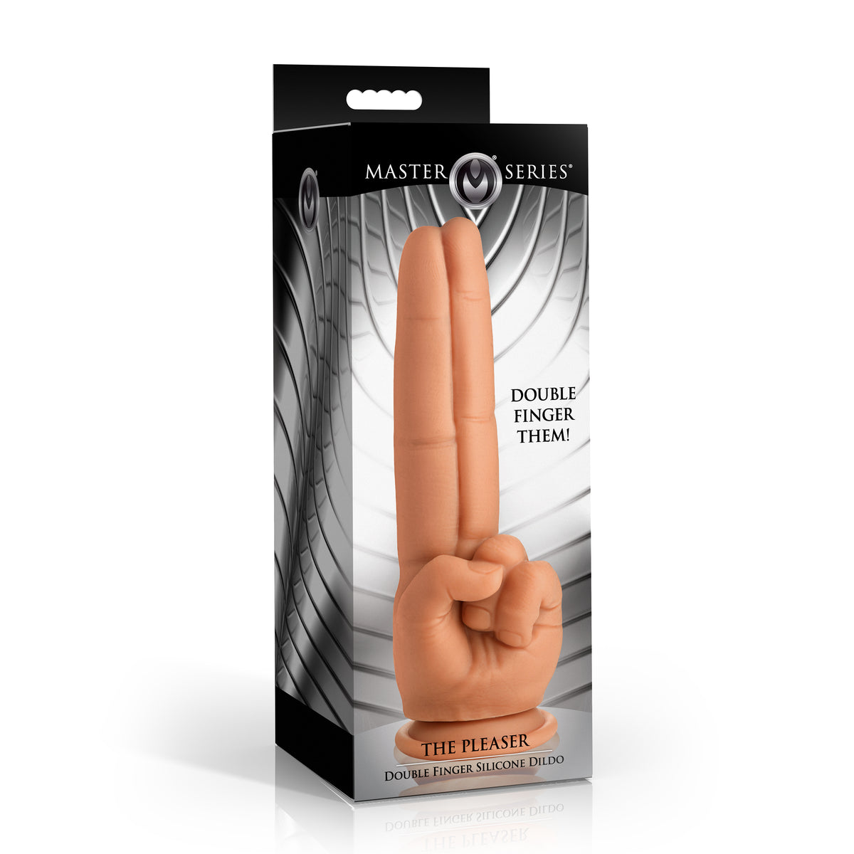 The Pleaser Double Finger Silicone Dildo
