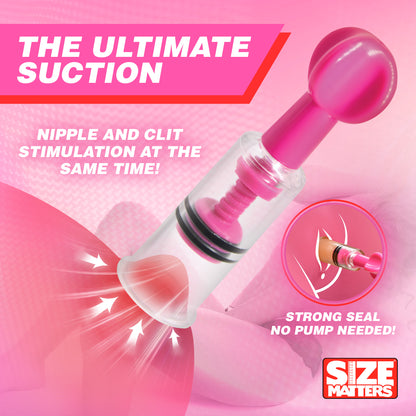 MAXtwist Clit & Nipple Triple Sucker Set - Pink