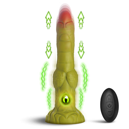 Eyegor Thrusting and Vibrating Silicone Dildo