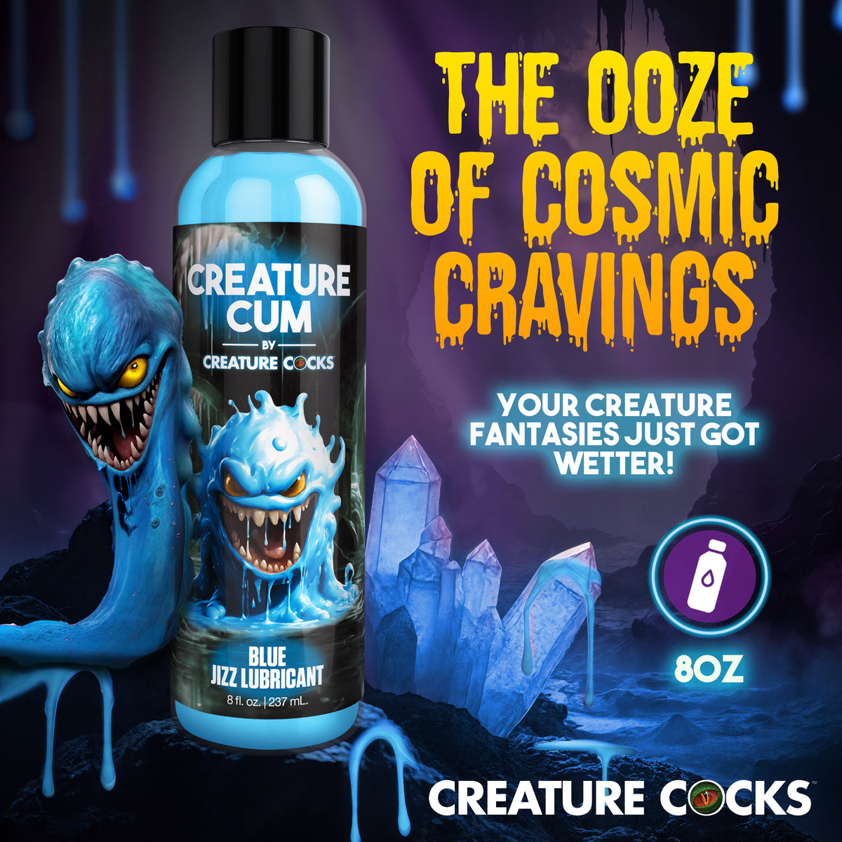 Creature Cum Blue Jizz Lubricant - 8oz