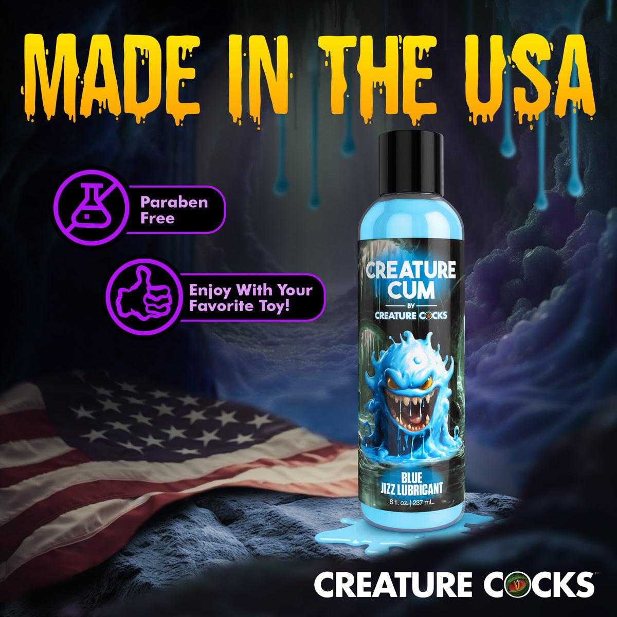 Creature Cum Blue Jizz Lubricant - 8oz