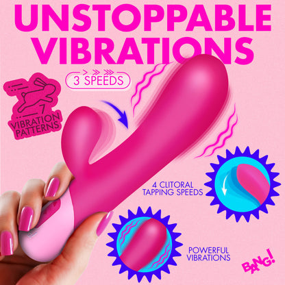 Clit Tapping Vibrating Rabbit - Pink