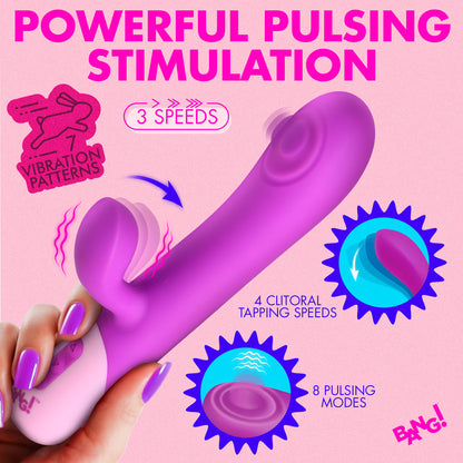 Clit Tapping Pulsing Rabbit - Purple