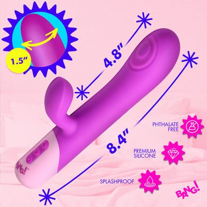 Clit Tapping Pulsing Rabbit - Purple
