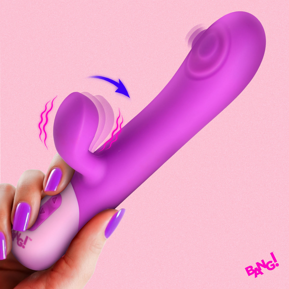 Clit Tapping Pulsing Rabbit - Purple