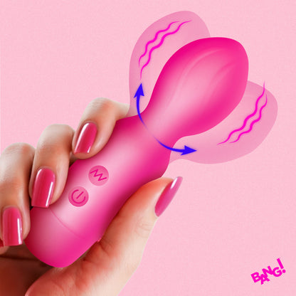 18X Vibrating Silicone Mini Wand - Blue