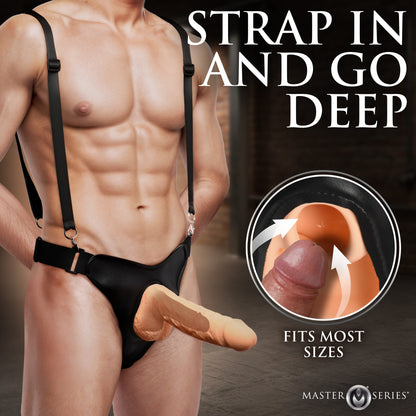 9" Silicone Dildo with Harness