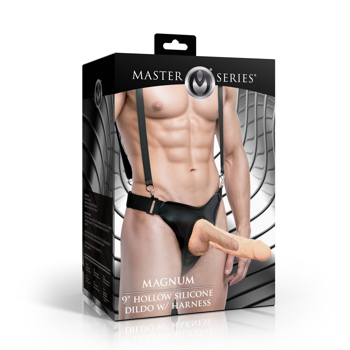 9" Silicone Dildo with Harness