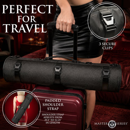 Scarlet Seduction Leather Bondage Travel Set
