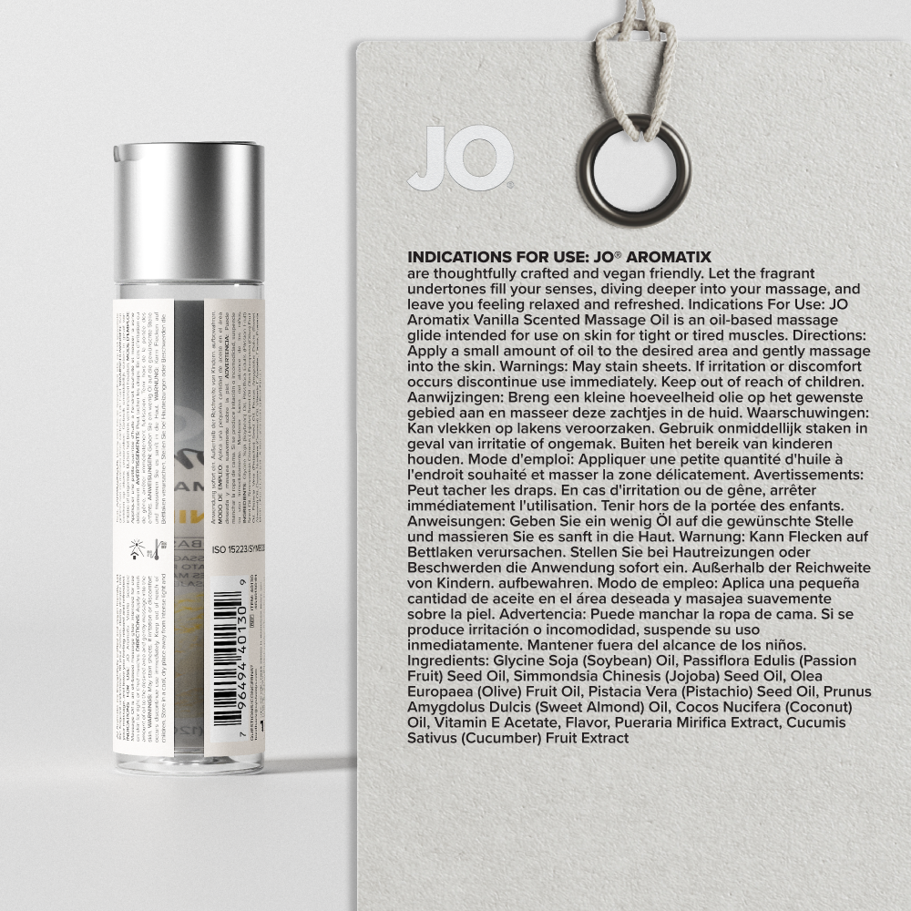 JO Aromatix Vanilla Scented Massage Oil 4oz