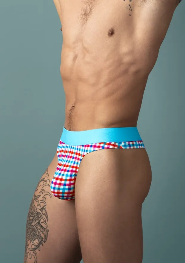 Soo Cumfy Gingham Thong Gingha Large Xl