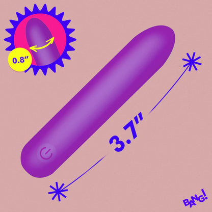 Tapered Flexible Silicone Bullet - Purple