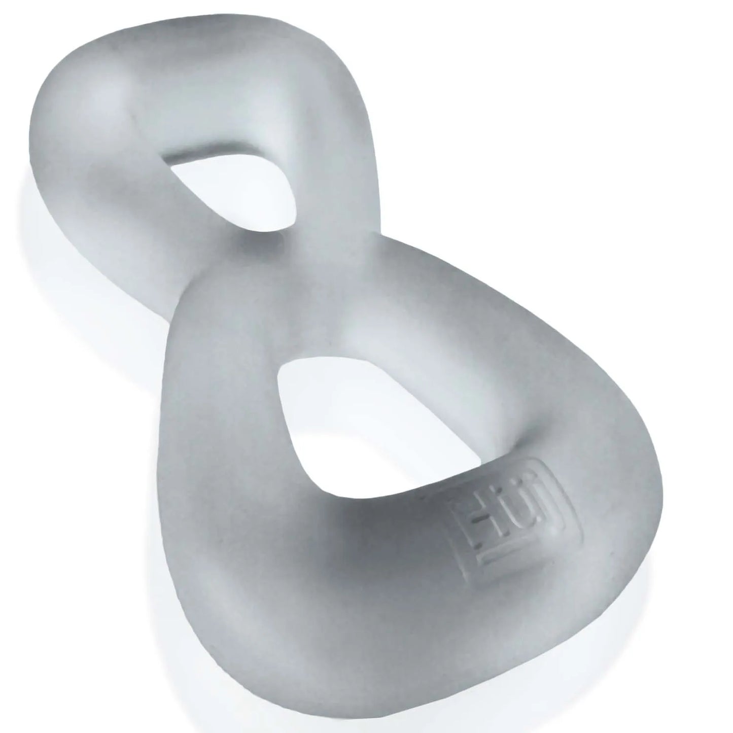 Boomerang Double-Ring Cockring & Nut-Tugger Clear Steam