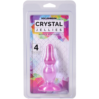Crystal Jellies - Novice Pop Plug - 4 Inch Pink