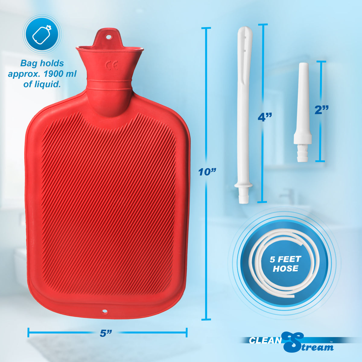 CleanStream Water Bottle Douche Kit