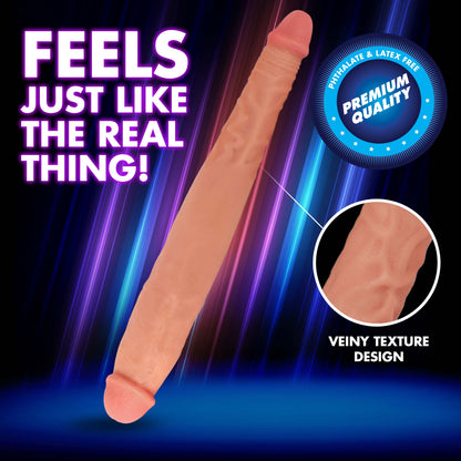 JOCK 13 Inch Tapered Double Dong Flesh