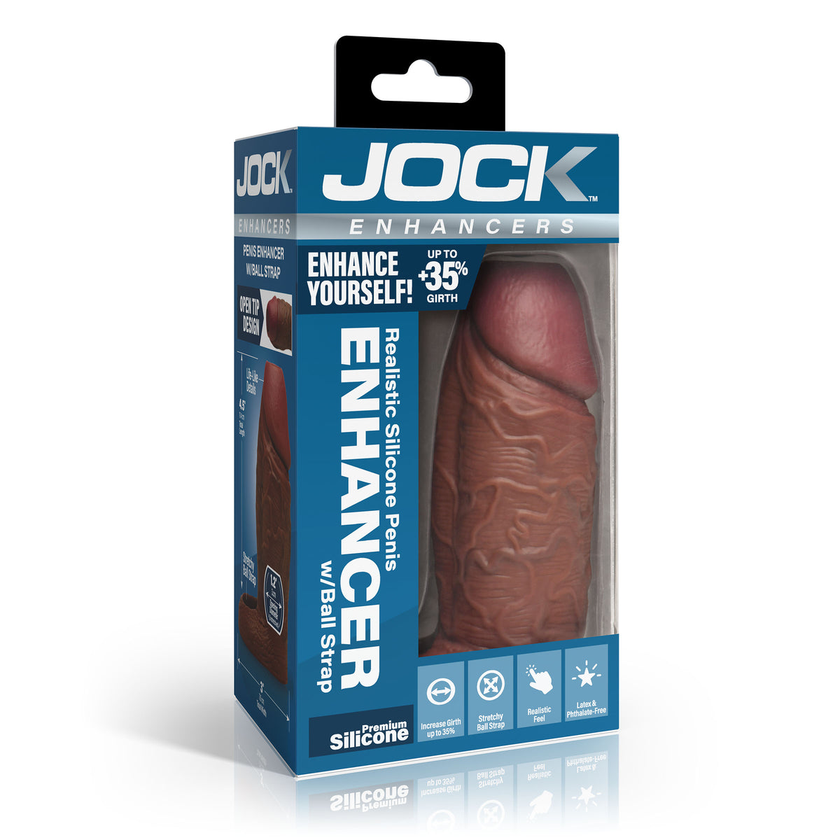 Enhancers Silicone Penis Extension Sleeve - Dark