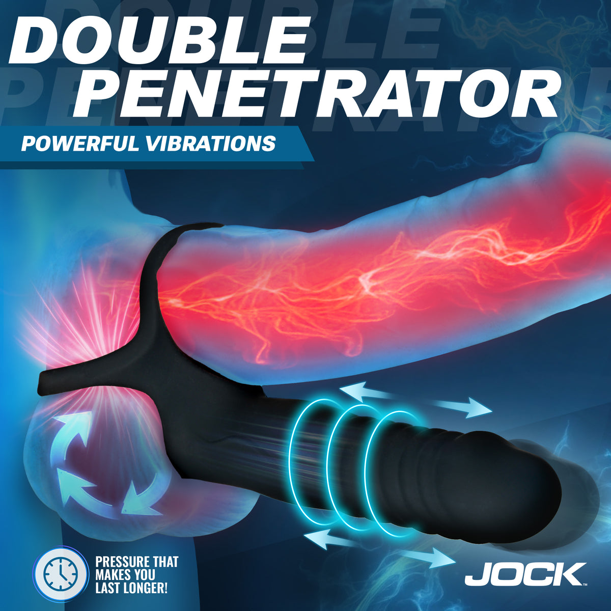 Double Thrust Thrusting & Vibrating Double Penetration C-Ring w/ Remote