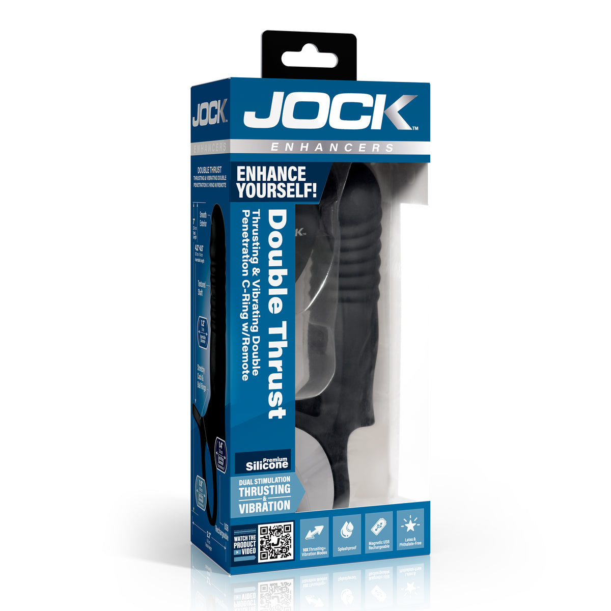Double Thrust Thrusting & Vibrating Double Penetration C-Ring w/ Remote