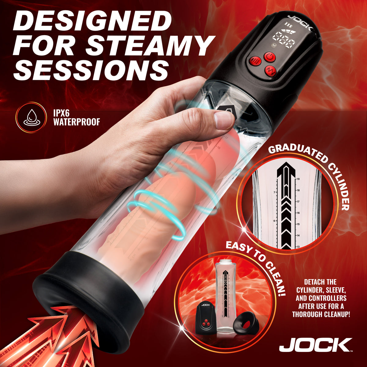 Power Up Digital Automatic Waterproof Penis Pump