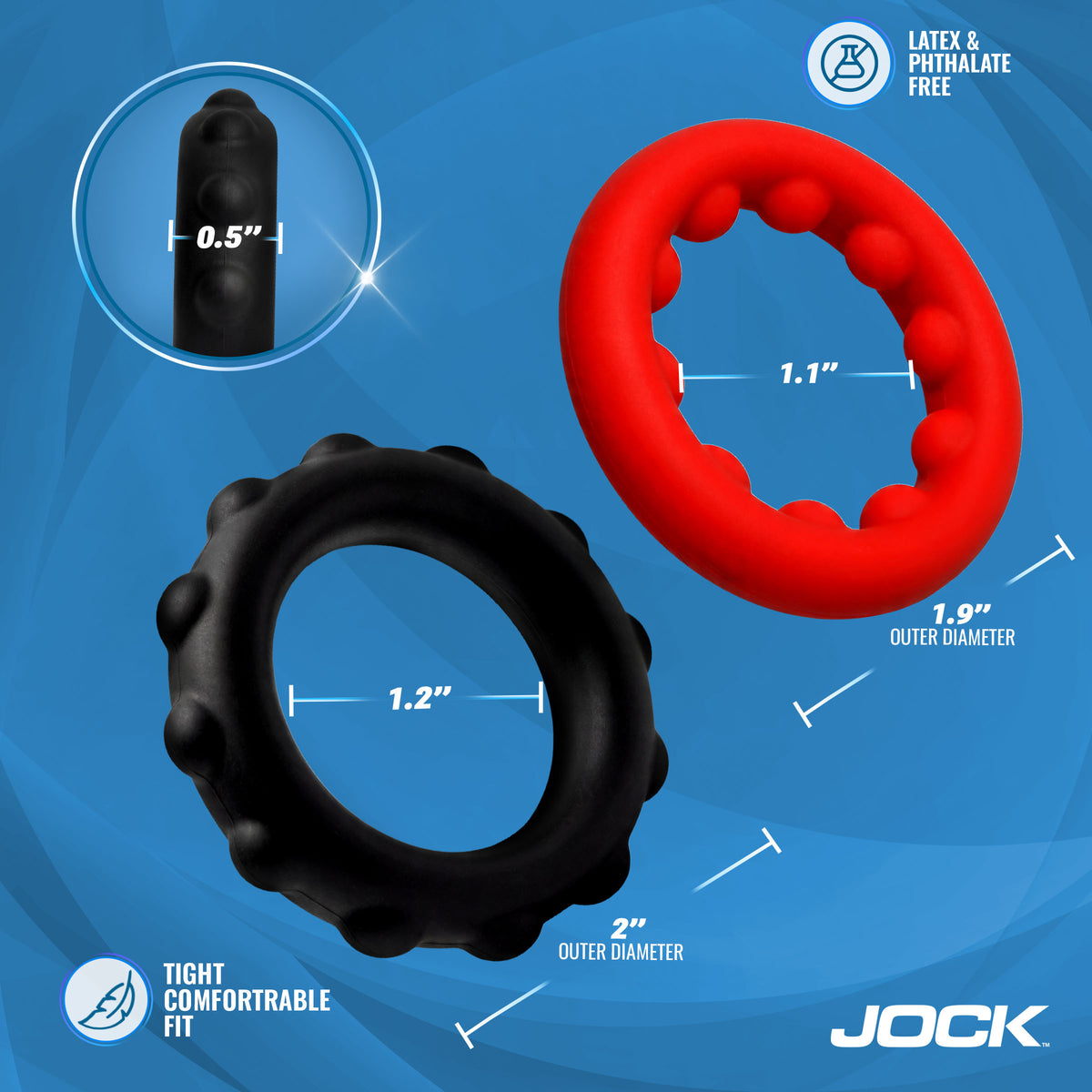 Weighted Silicone C-Ring Set