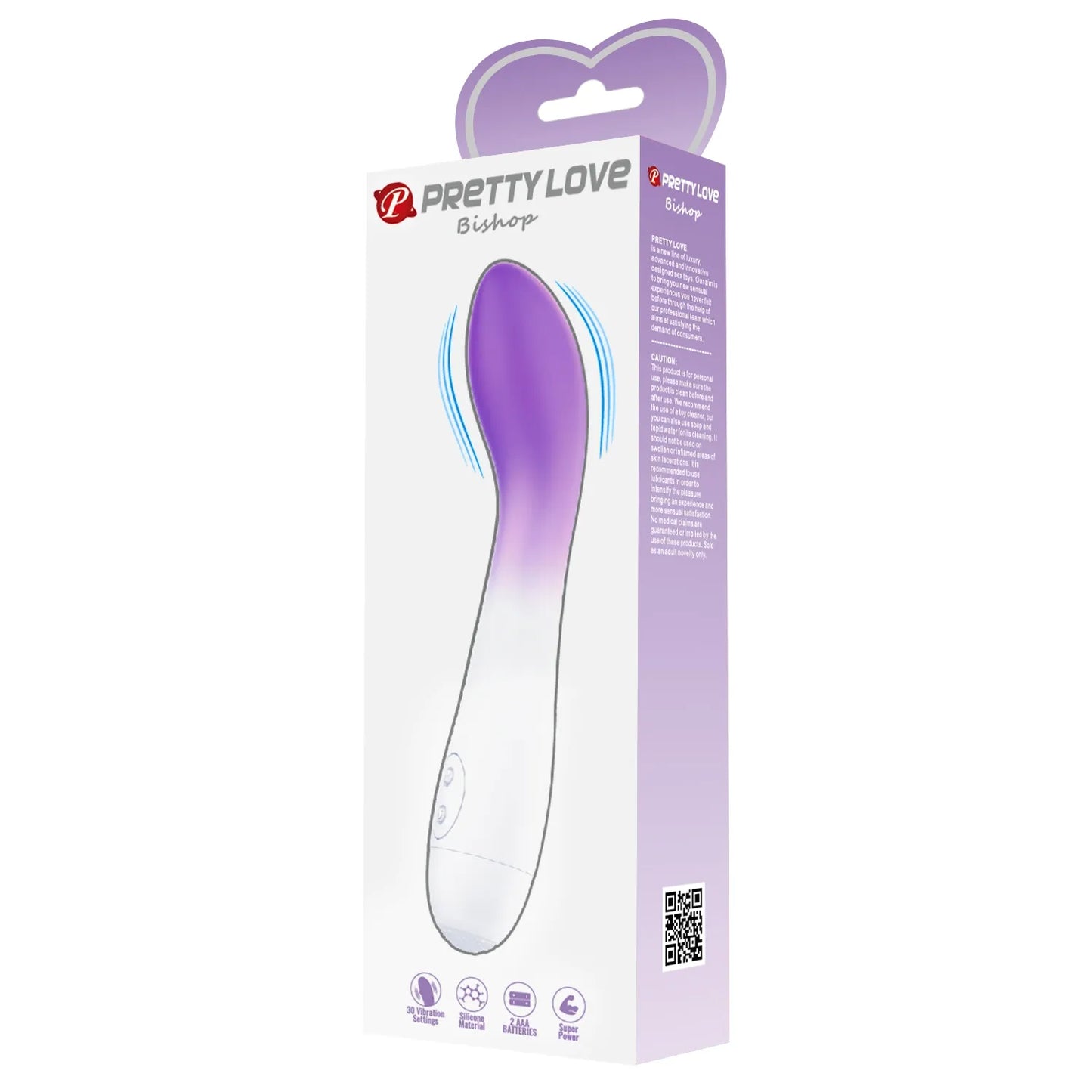 Pretty Love Bishop Vibrator - Purple Ombre