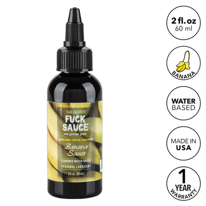 Fuck Sauce Flavored Water Based Personal Lubricant Banana 2oz