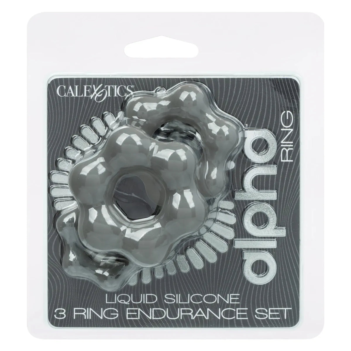 Alpha Liquid Silicone 3 Ring Endurance Set Grey
