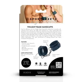 Signature Twilight Tease Handcuffs Blue
