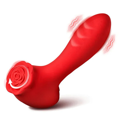 Bl Moving Bead Silicone Vibrator Red