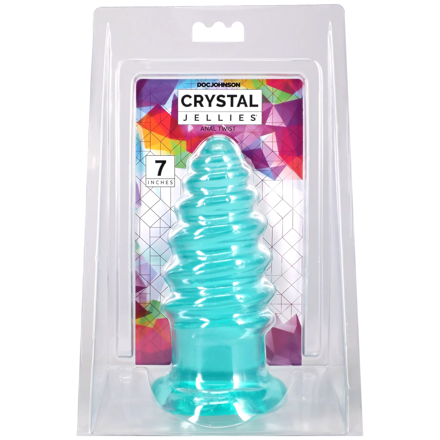 Crystal Jellies - Anal Twist - 7 Inch Teal