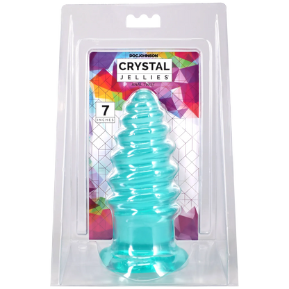 Crystal Jellies - Anal Twist - 7 Inch Teal
