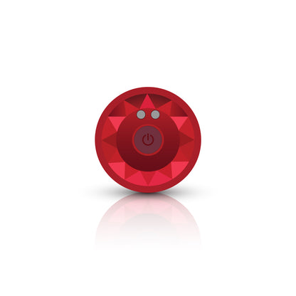 Vibrating Red Metal Remote Plug - Medium