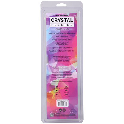Crystal Jellies - Realistic Cock - 9 Inch Clear