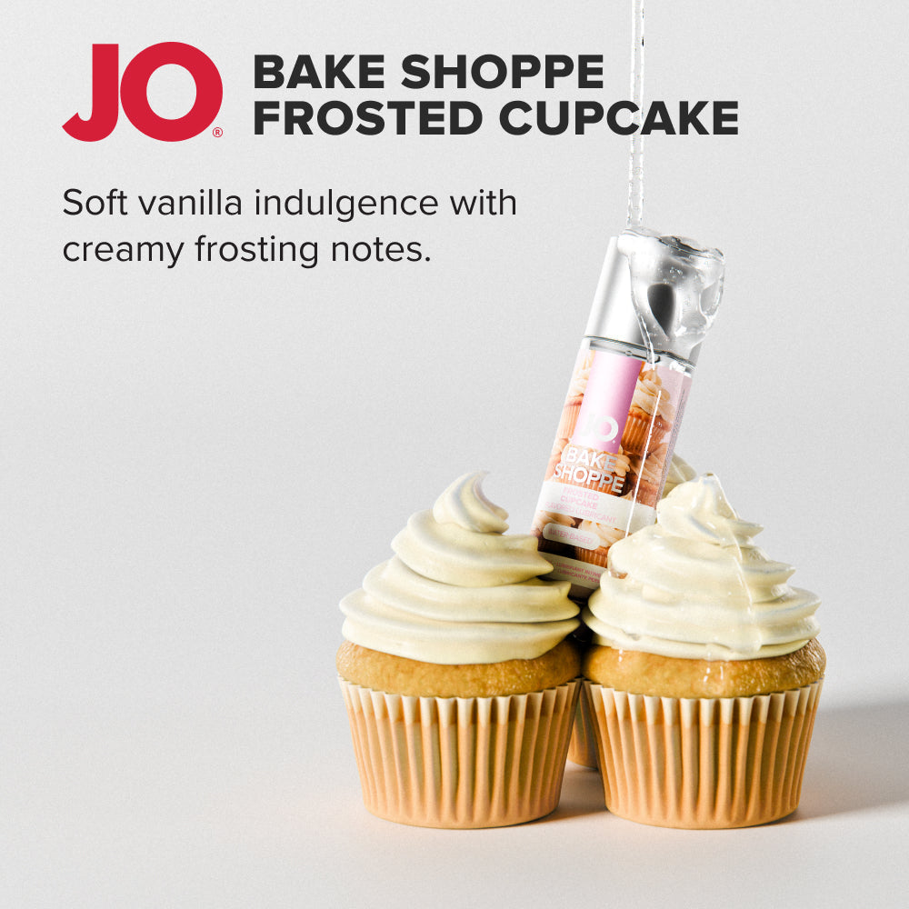 JO Bake Shoppe Water Based Flavored Lubricant - Frosted Cupcake 2oz