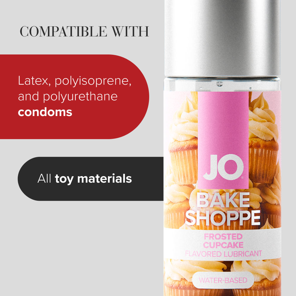 JO Bake Shoppe Water Based Flavored Lubricant - Frosted Cupcake 2oz