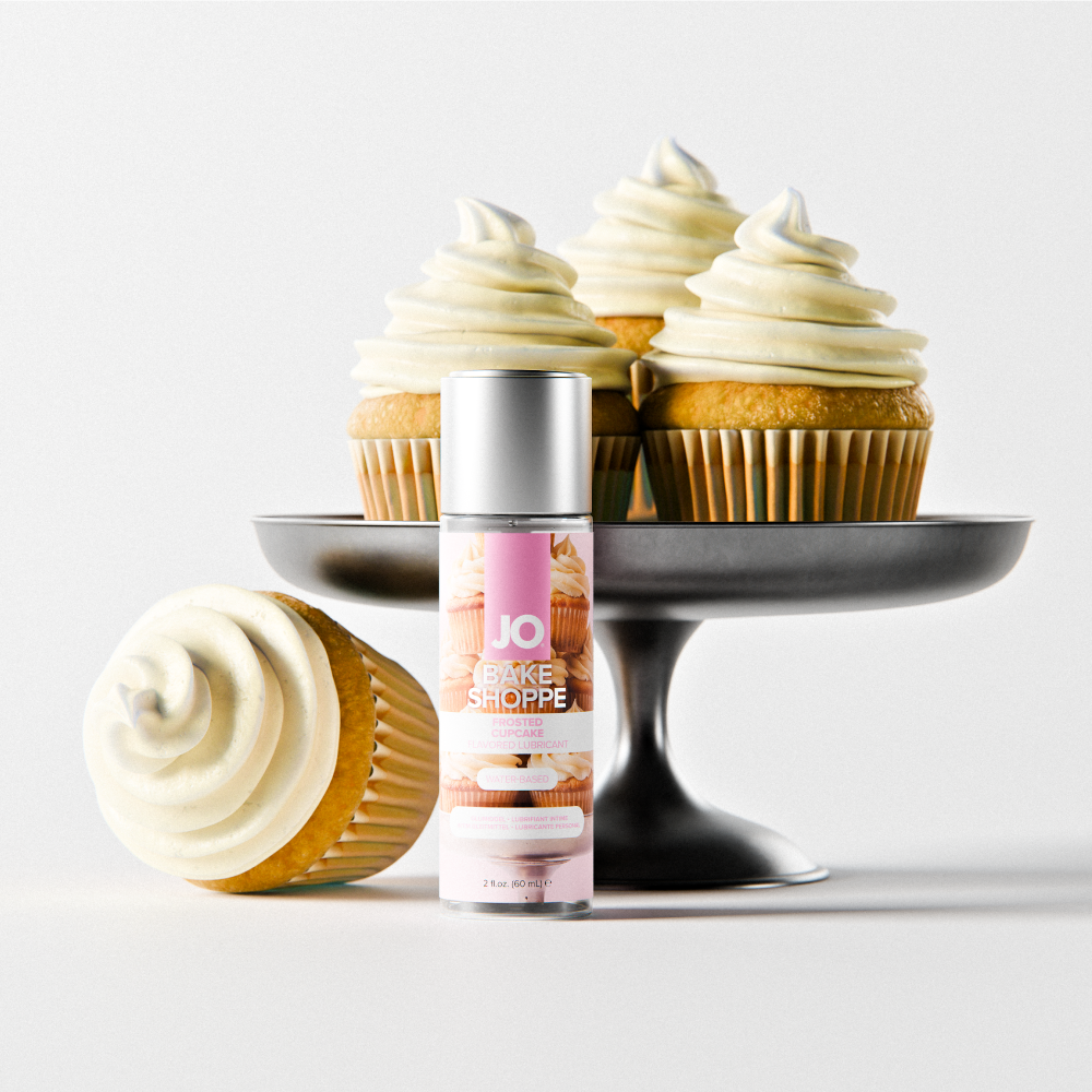JO Bake Shoppe Water Based Flavored Lubricant - Frosted Cupcake 2oz
