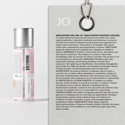 JO Bake Shoppe Water Based Flavored Lubricant - Frosted Cupcake 2oz