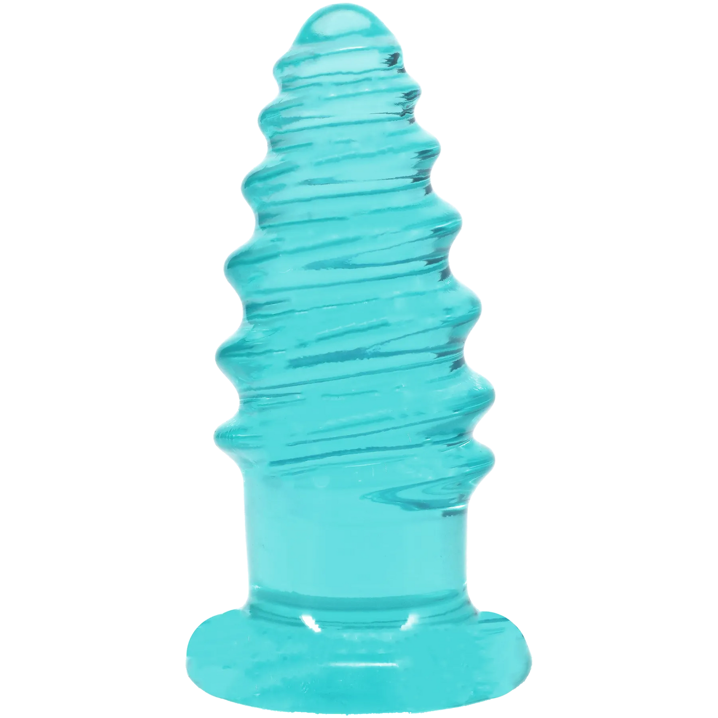 Crystal Jellies - Anal Twist - 6 Inch Teal