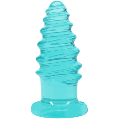 Crystal Jellies - Anal Twist - 6 Inch Teal