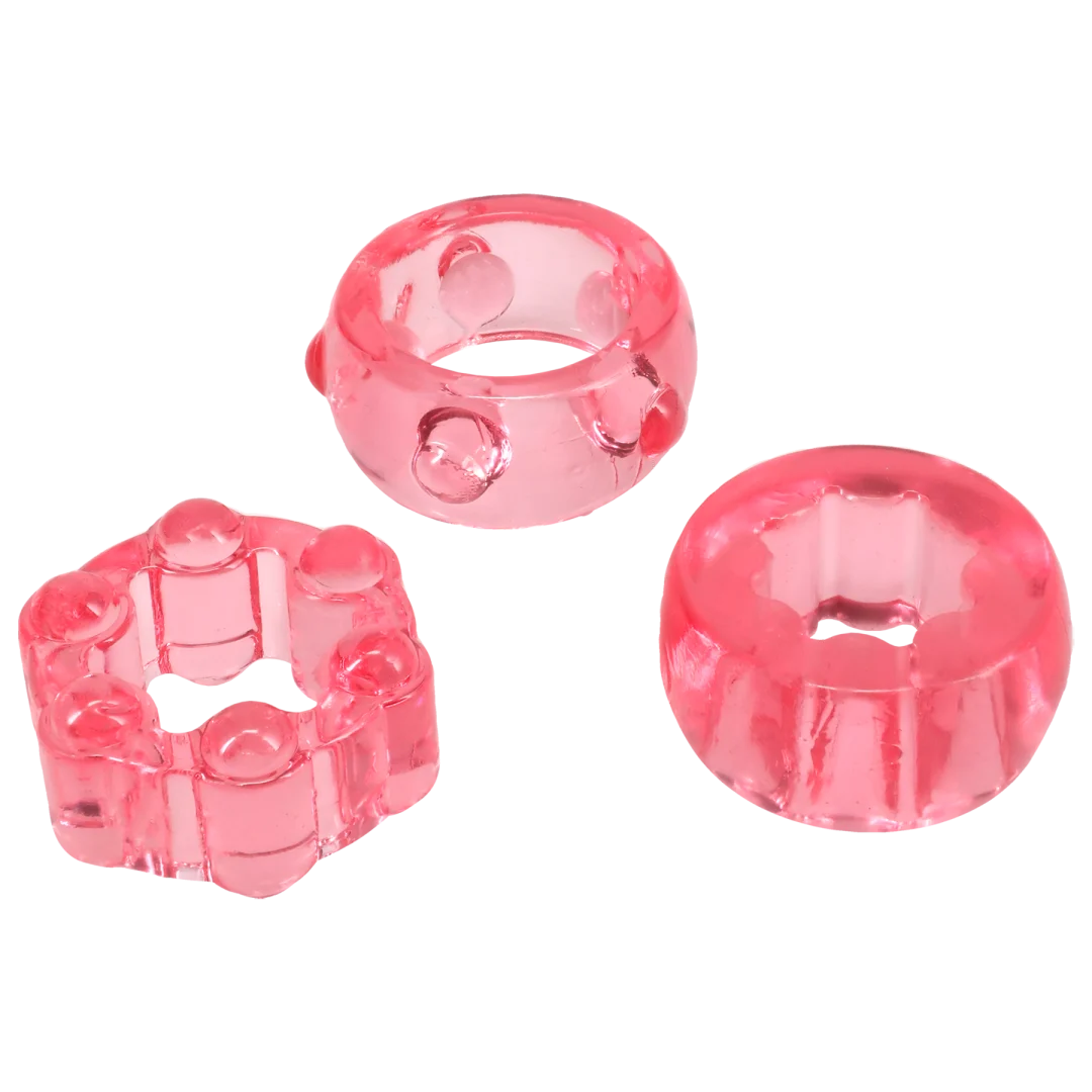 Crystal Jellies - Performance Ring Set Pink