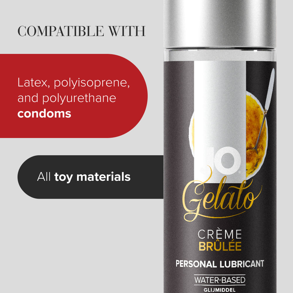 JO Gelato Water Based Flavored Lubricant Creme Brulee 4oz