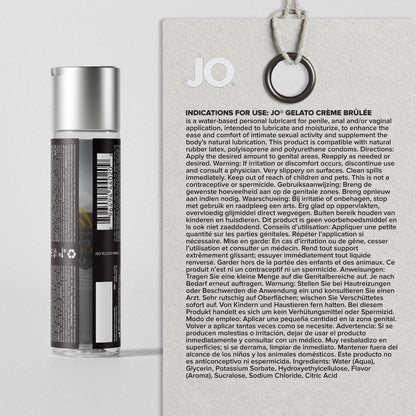 JO Gelato Water Based Flavored Lubricant Creme Brulee 4oz
