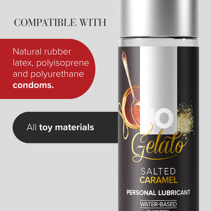 JO Gelato Water Based Flavored Lubricant Salted Caramel 4oz