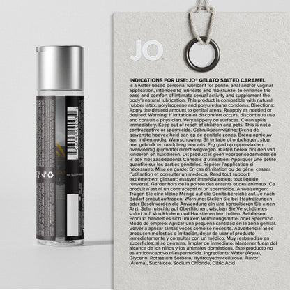 JO Gelato Water Based Flavored Lubricant Salted Caramel 4oz